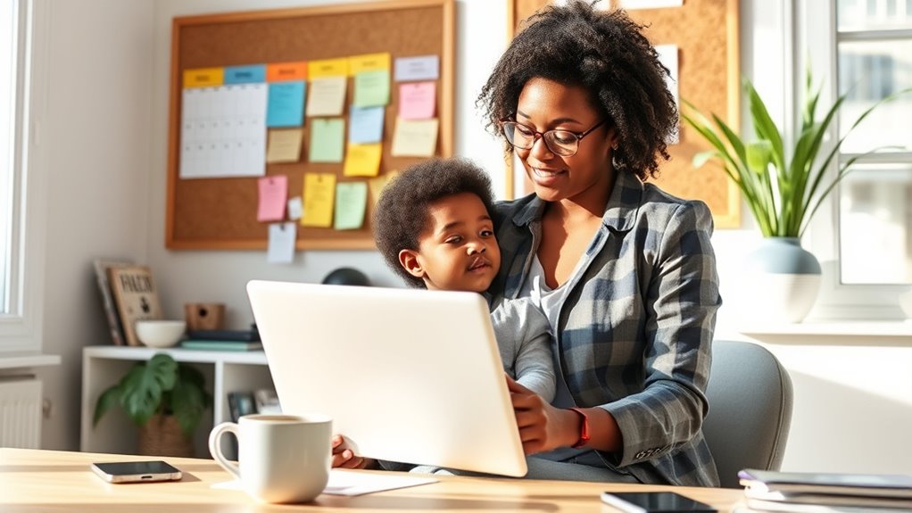 flexible Arbeit und Kinderbetreuung