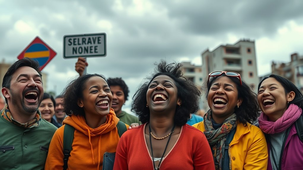 laughter unites during crises