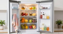 Schönheitskühlschrank und frischer Anfang