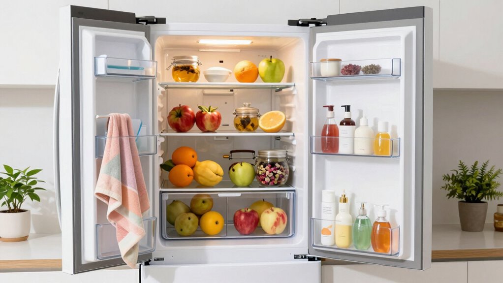 Schönheitskühlschrank und frischer Anfang