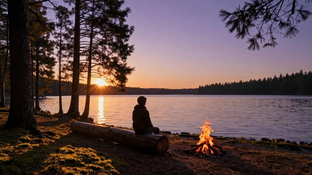 Camping nach Trennung Heilung draußen