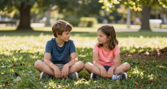 Kinder betroffen, friedlich getrennt