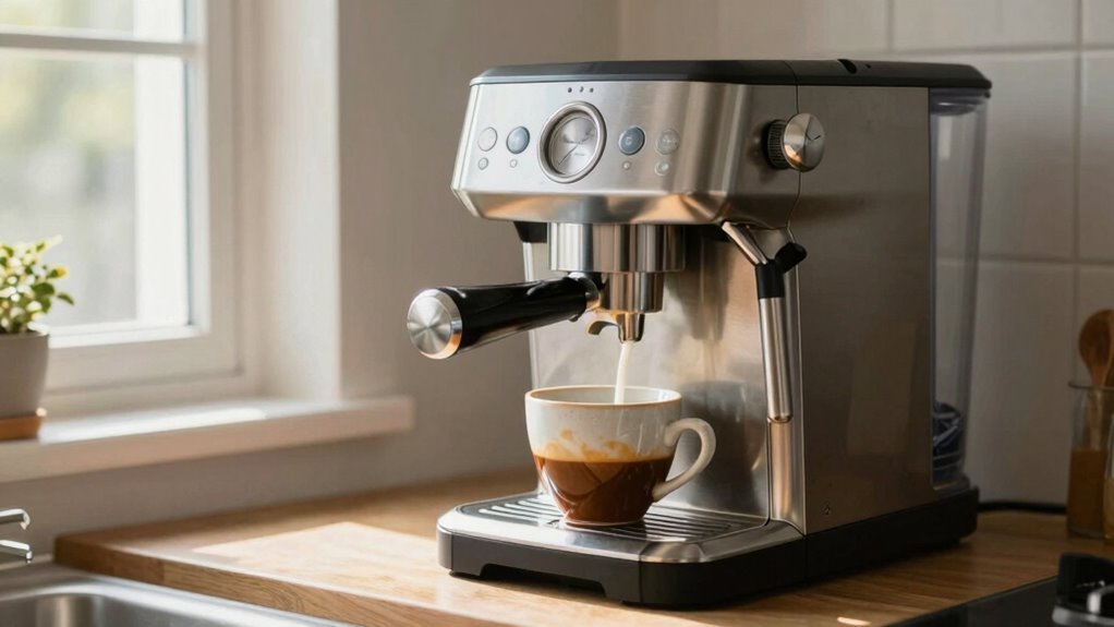 Kaffeemaschine mit Milchsystem