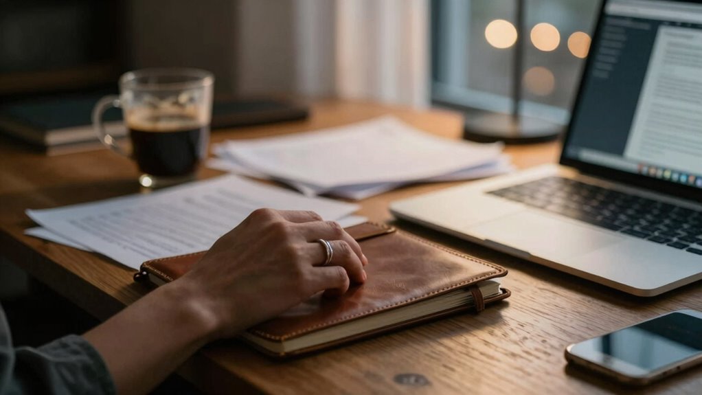 Schreibtischarbeit lindert Herzschmerz