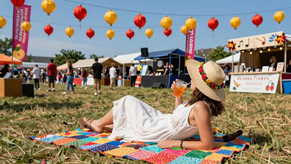 allein Sommerfeste genießen