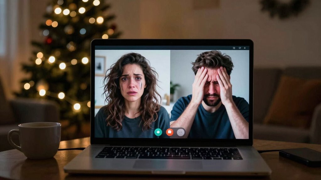 Spannungen während der Ferien auf großer Entfernung