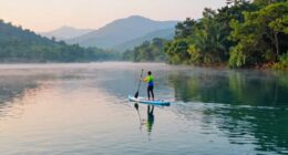 Paddleboarding und Heilungsreise