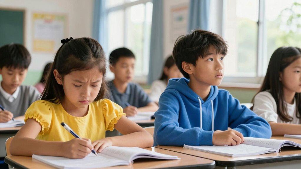 plötzliche Veränderungen in der Leistung der Schüler
