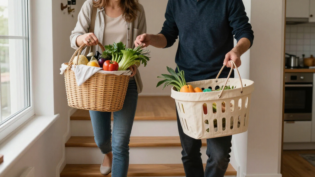 8 Wäschekörbe und Einkaufskörbe, die wir uns angesehen haben